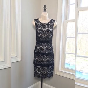 Xscape Black & White Cocktail Dress - Women’s 4